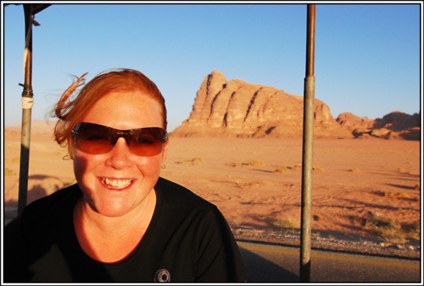 Kel On The Harrowing Drive Through Wadi Rum