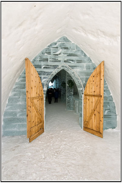 Ice Hotel Front Door