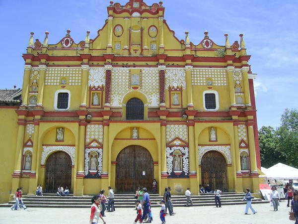 Central square in San Cristobal de las Casas, Chiapas, Mexico