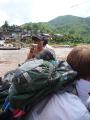 ferrying across the Mekong