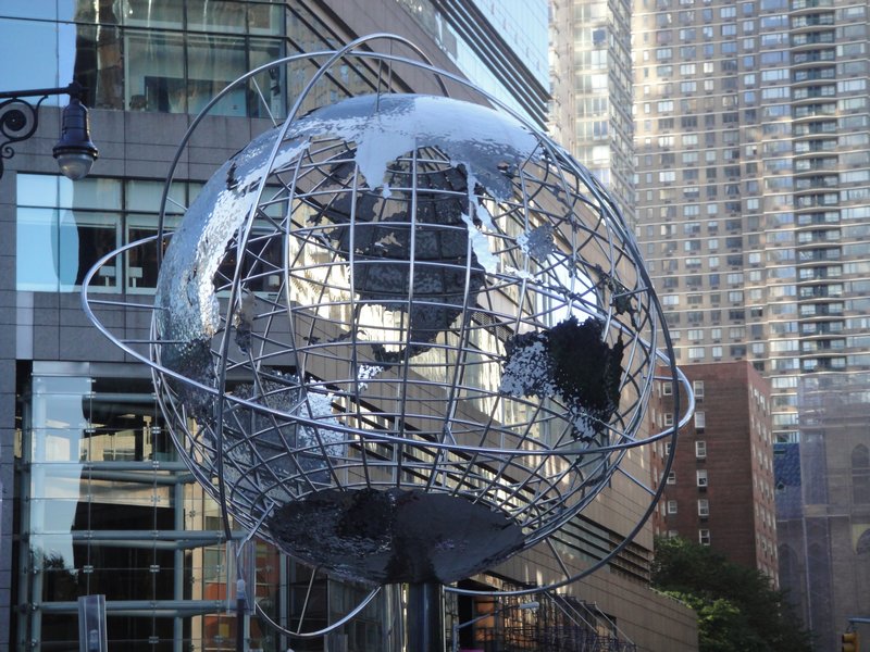 Globe outside of Central Park