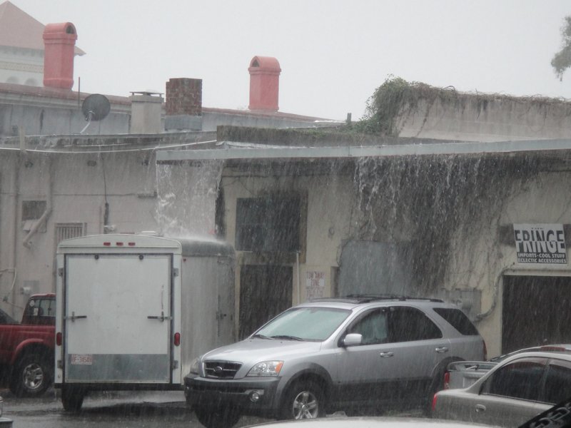 Raining in St. Augustine