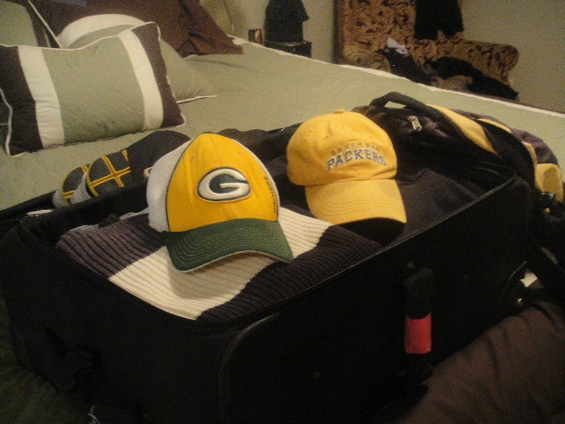 Packing to see the Packers