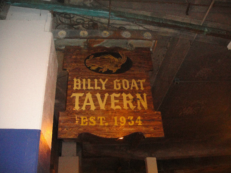 The famous Billy Goat Tavern