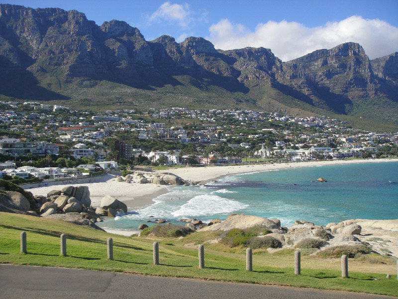 The Mountains in the background are called the 12 Apostles
