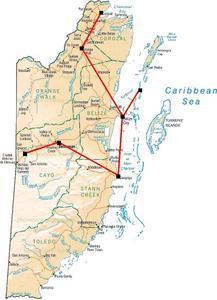 Our Route Through Belize