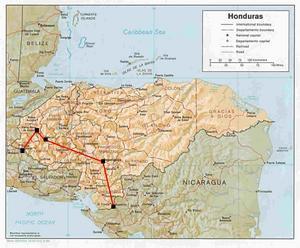 Our Route Through Honduras
