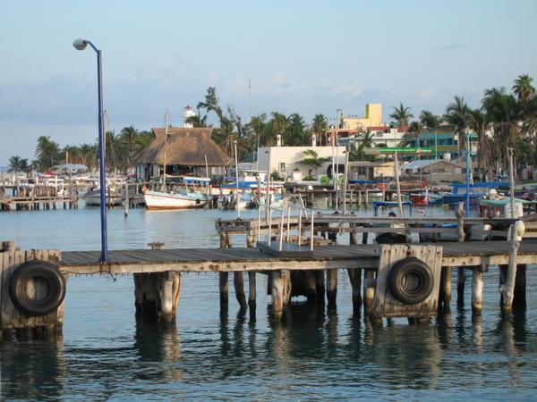 View of Isla Mujeres from the Ferry