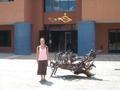 Lila in Front of the Anthropology Museum in San Salvador
