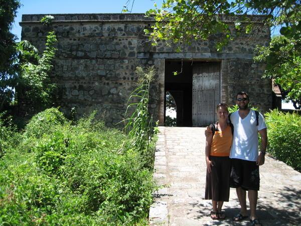 Joe and Lila in an Old Fort on an Island in Lago de Nicaragua