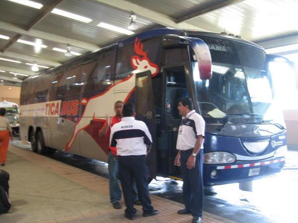 Our Tica Bus from San Jose, Costa Rica to Panama City, Panama