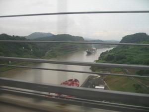 Quick View of the Interior of the Panama Canal as We Left Panama City