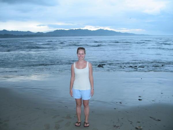 Lila on the Beach at  Puerto Viejo