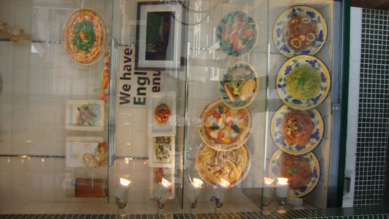 Plastic food display