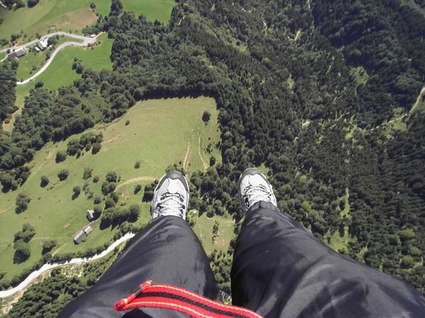 View from a paraglider