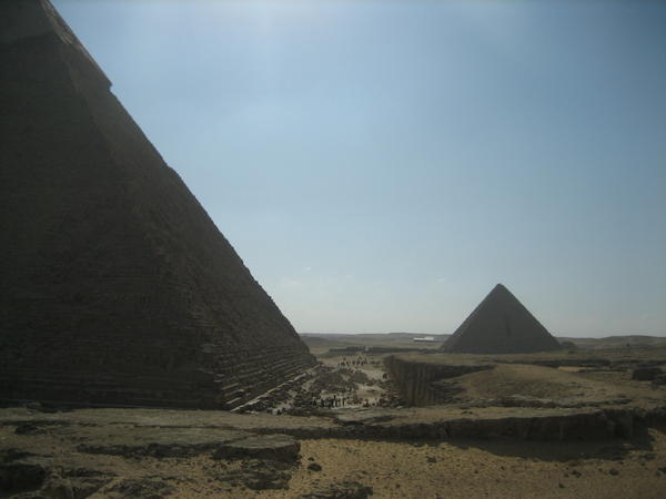 The great Pyramid with a smaller one in the background
