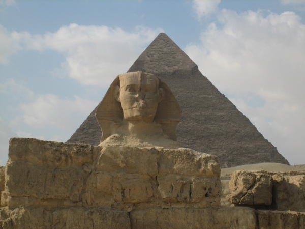 The great Pyramid and the sphinx