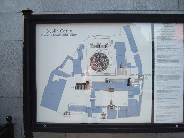 A map of Dublin Castle