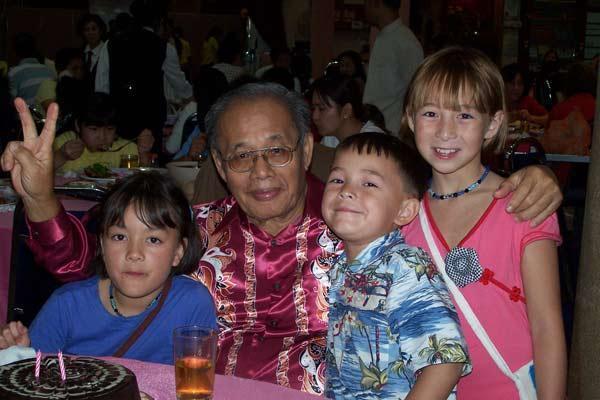 Kong kong and his grandkids
