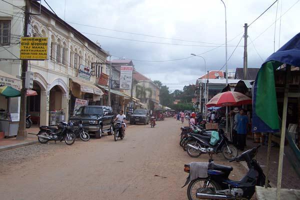Outside the old market of Siem Reap