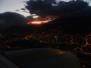Quito Arrival Sunset