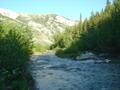 view from our camp on the teton river