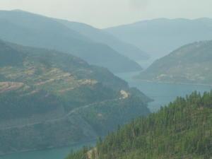 looking down to the kootenai river from about 5000'