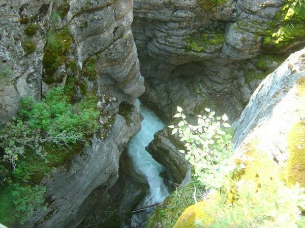 topside of maligne canyon....