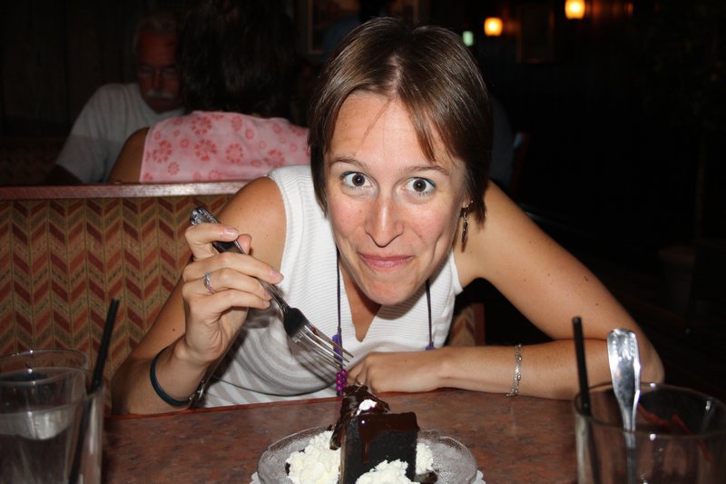 Me eating a Mud Pie, Sept5 2010