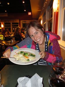 Cape Cod, Provinctown, Me at the Lobster Pot with Ravioli Lobster, sept24 2010
