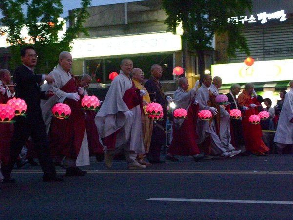 Monks Parading