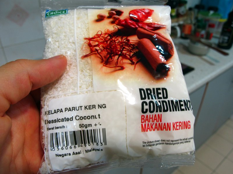 Packaged Desiccated Coconut for Kerisik
