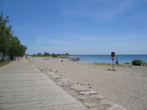 The beach at Lake Ontario