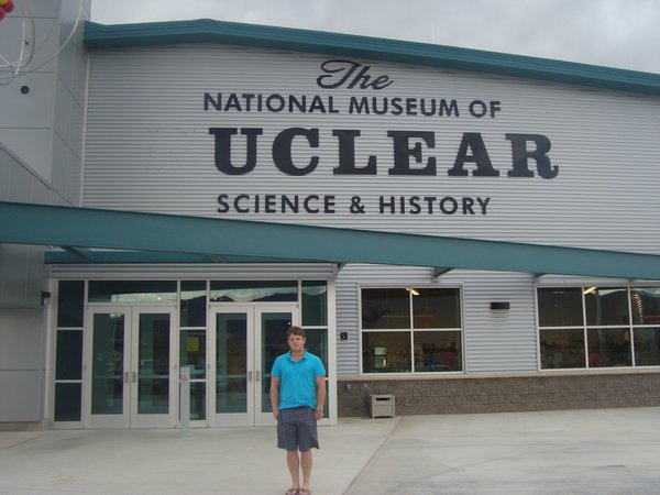 Me outside the (N)Uclear Museum