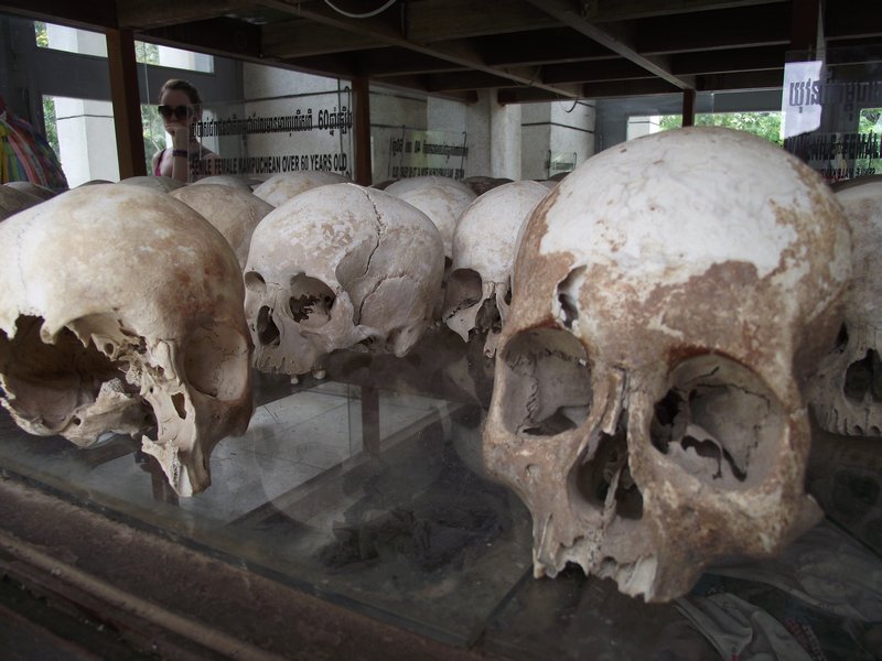 Skulls of victims