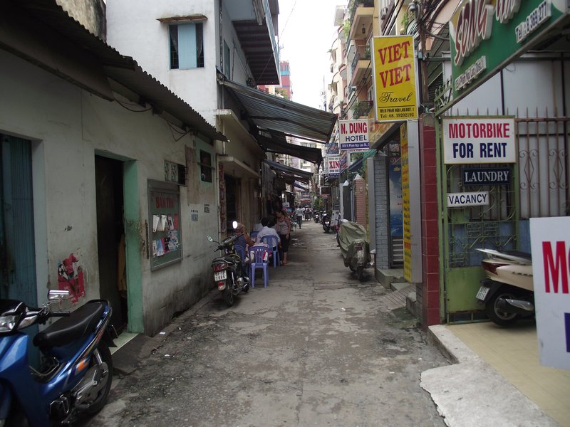 Alleyway near hotel