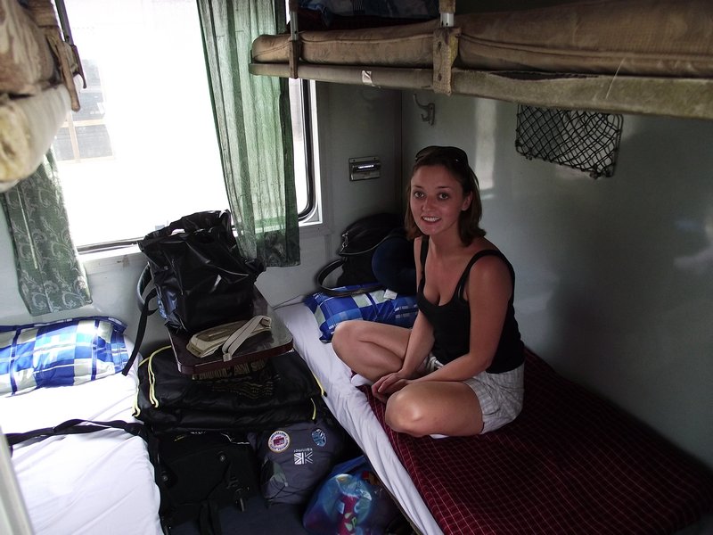 Sleeper train back to Saigon...bottom bunks this time!