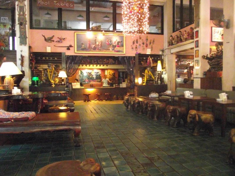 The lobby of the Sawasdee Guesthouse