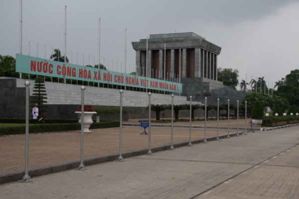 the mausoleum of Ho chi minh