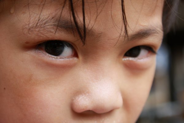 innocent eyes of a local child