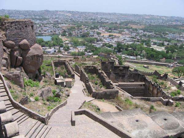 view over the fort and the city