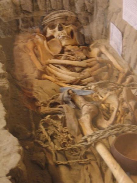 the mummie of Huaca Huallamarca