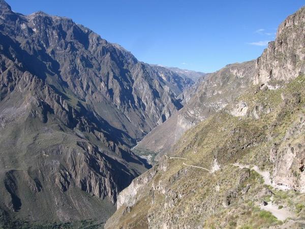 view over the Colca Canyon