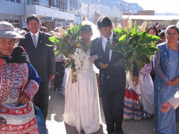 wedding of locals in Chivay