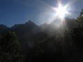 the start of the day... a beautiful sunrise, amazing view over the Machu Picchu and "ne vette sandwich"