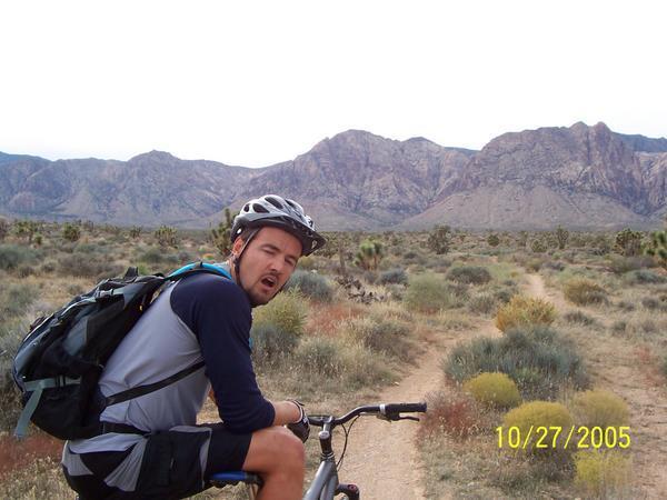 Mountain biking outside Vegas