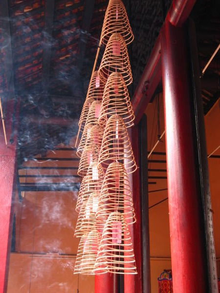 Incense coils in Kuan Ki Temple