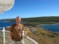 Terry at the top of Cape Leeuwin Lighthouse