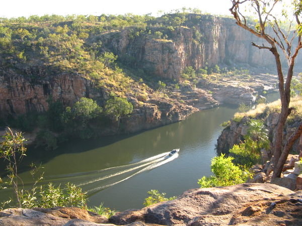 Looking down into Katherine Gorge