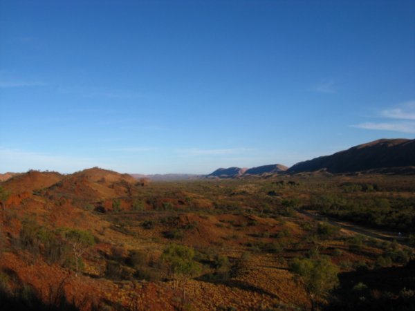 Looking along MacDonnell Ranges from Point Howard